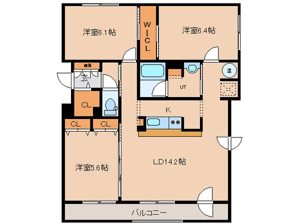 ＥＡＳＴ ＣＯＵＲＴの物件間取画像